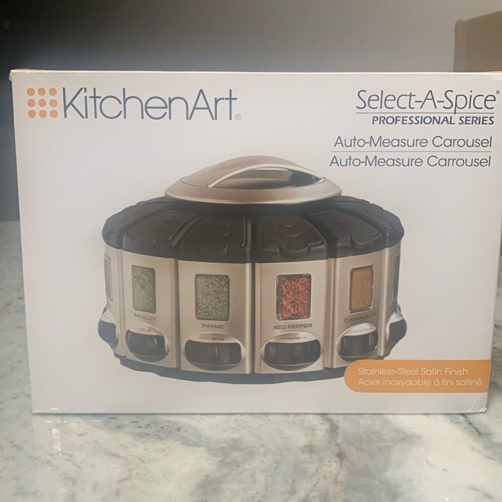 Brand new, never used! Auto-measure Spice Carousel